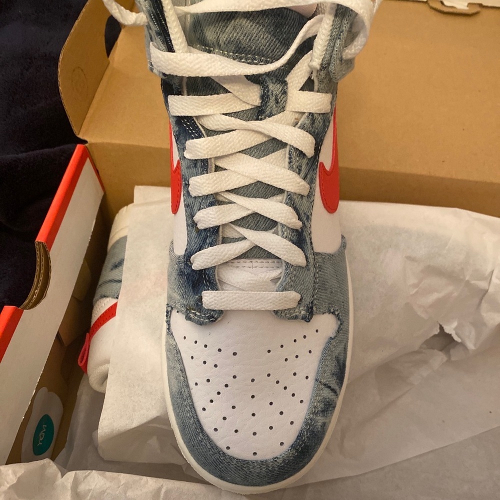 Nike Dunk High Washed Denim 2022 - Picture 3 of 6